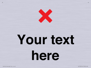 Custom plain background, red cross sign